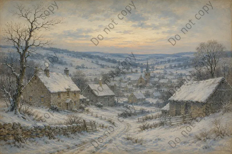 Vintage Countryside Landscape Prints