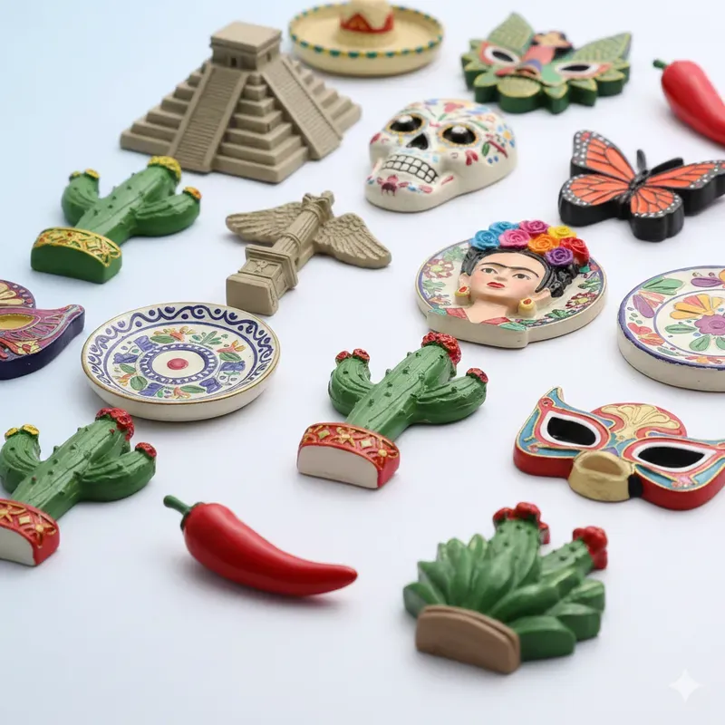 Cute Travel Icon Magnet Sets