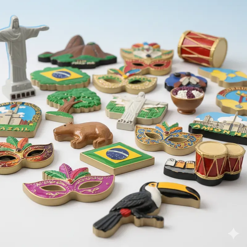 Cute Travel Icon Magnet Sets