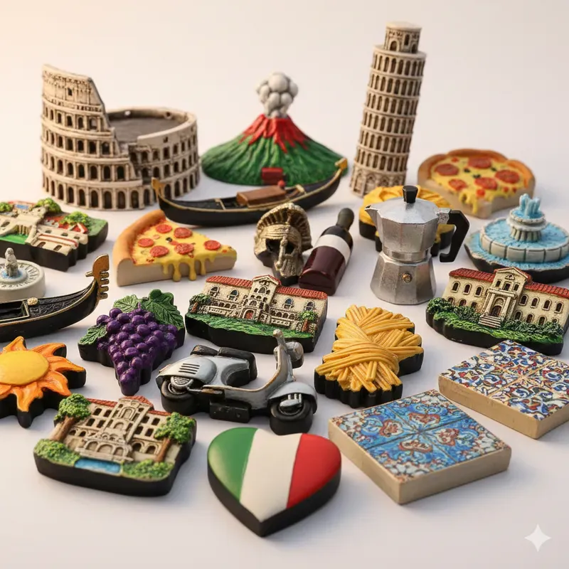 Cute Travel Icon Magnet Sets
