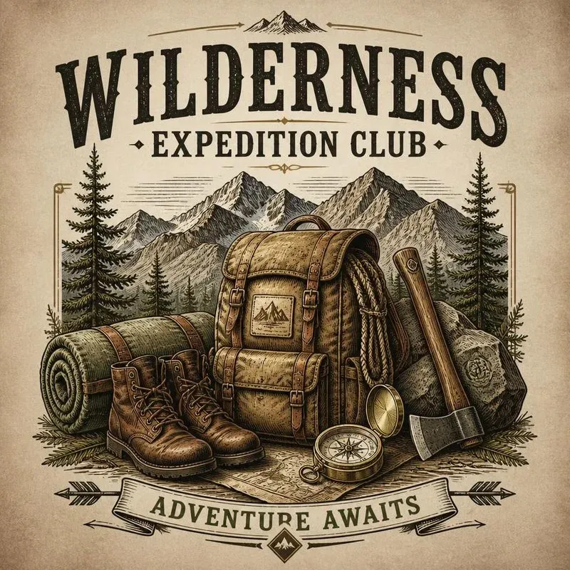 Vintage Camping Graphic Generator