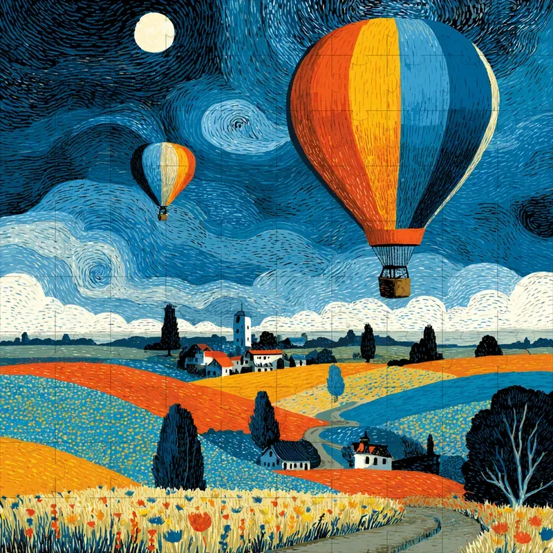Gouache Screenprints Bold Retro Inks