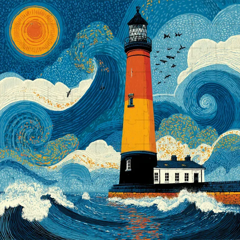Gouache Screenprints Bold Retro Inks