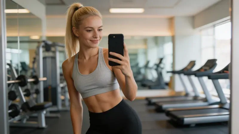 Gym Selfie Fitness Photos