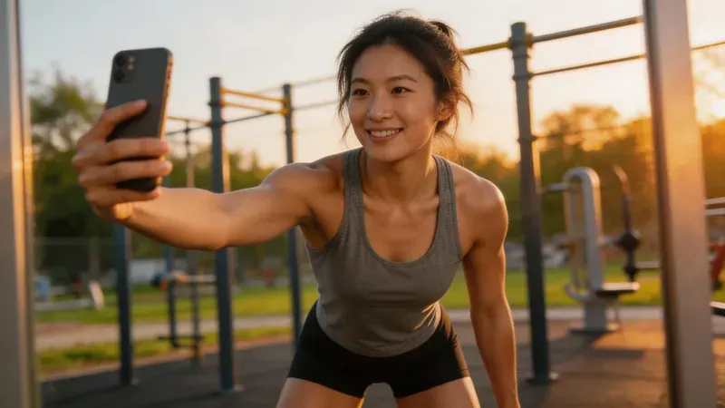 Gym Selfie Fitness Photos