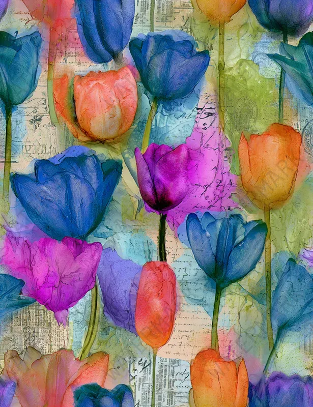 Vibrant Electric Watercolor Seamlesses