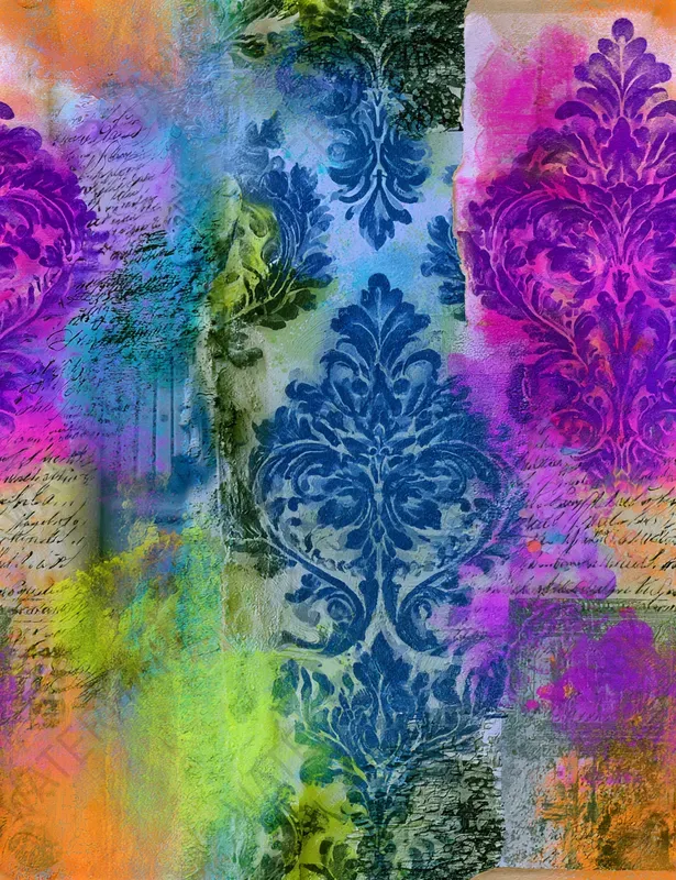 Vibrant Electric Watercolor Seamlesses