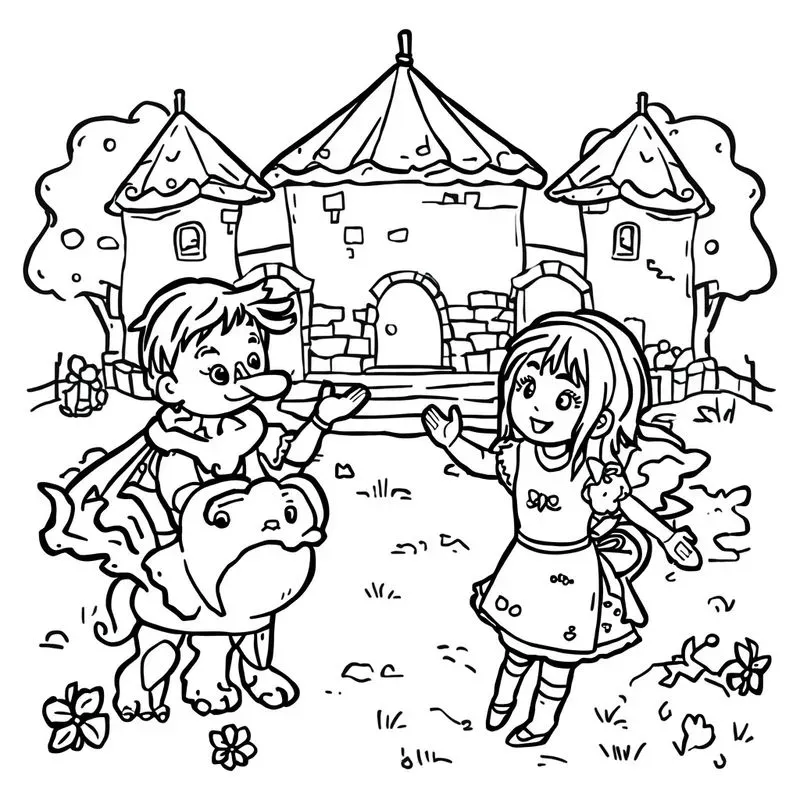 Storybook Coloring Page Generator