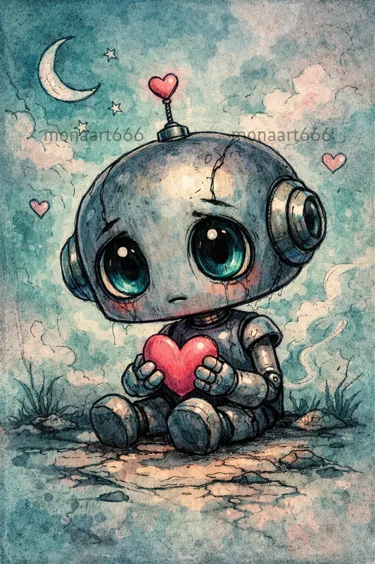 Whimsical Teal Nightmares