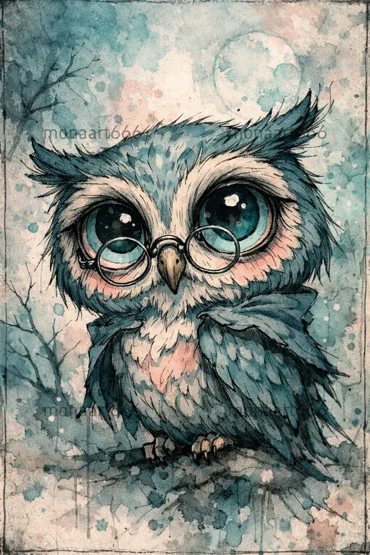 Whimsical Teal Nightmares