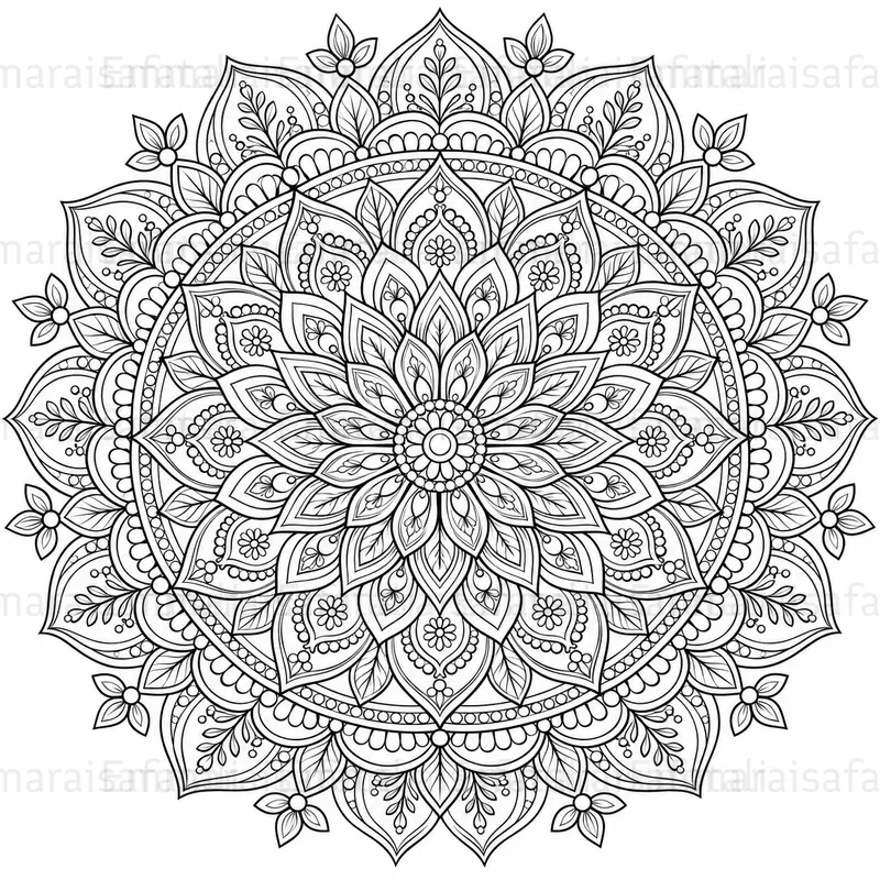 Intricate Mandala Coloring Pages