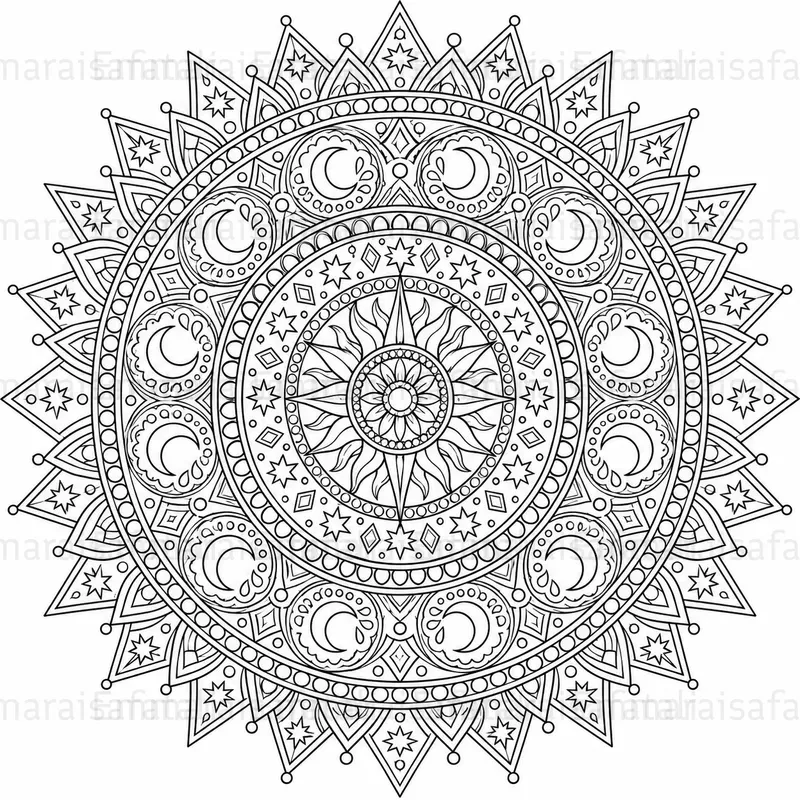 Intricate Mandala Coloring Pages