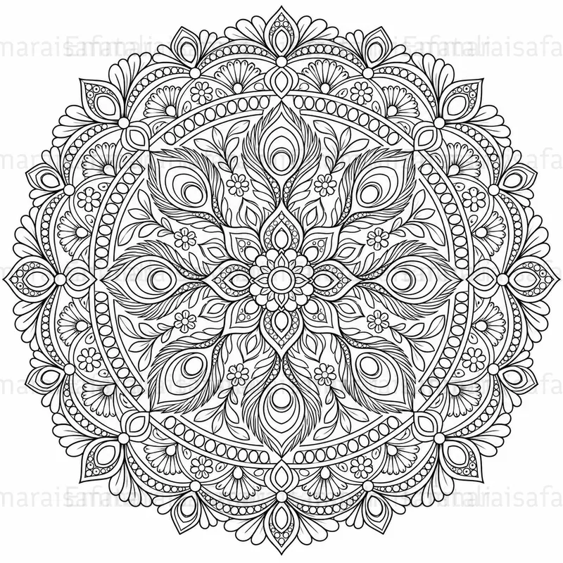 Intricate Mandala Coloring Pages