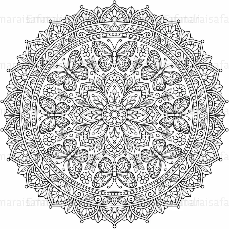 Intricate Mandala Coloring Pages