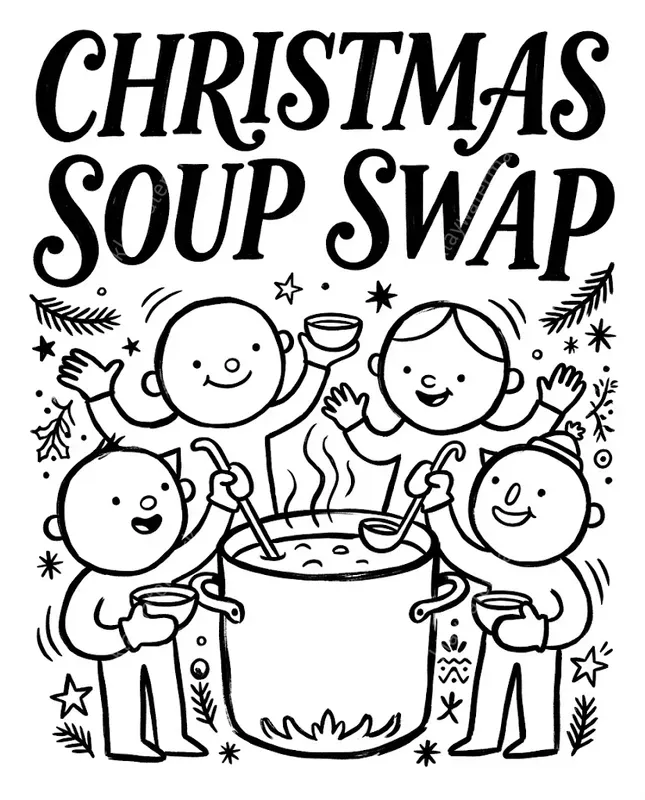 Vintage Naive Folk Art Christmas Posters