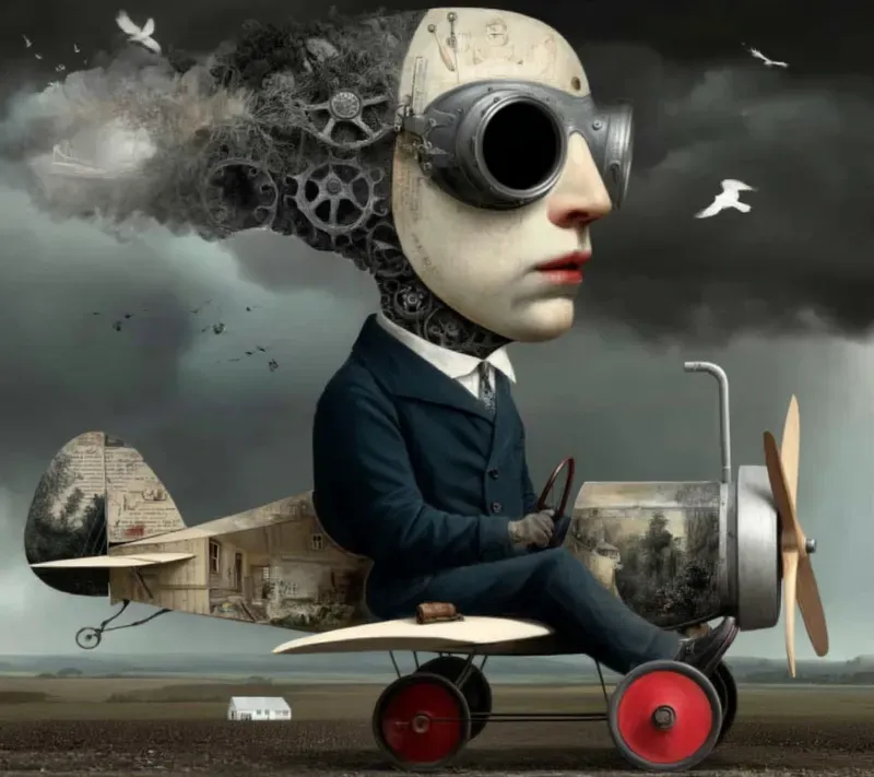 Dark Whimsical Objecthead Avatars