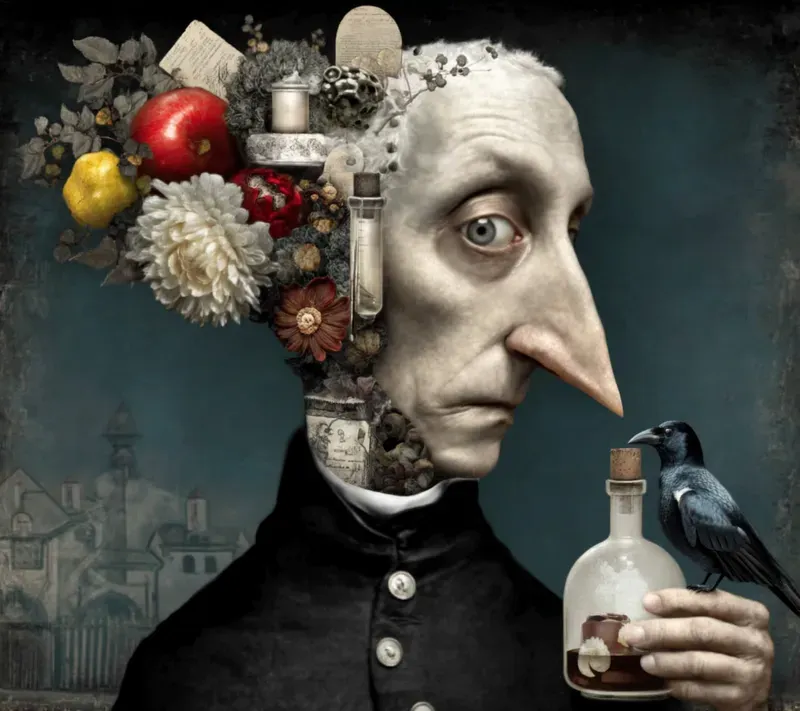 Dark Whimsical Objecthead Avatars