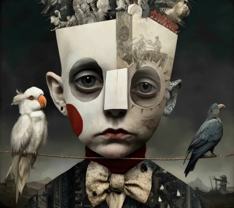 Dark Whimsical Objecthead Avatars