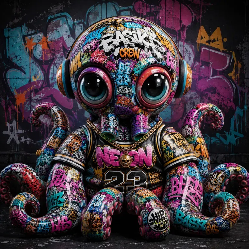 Urban Graffiti Vinyl Icons Collections
