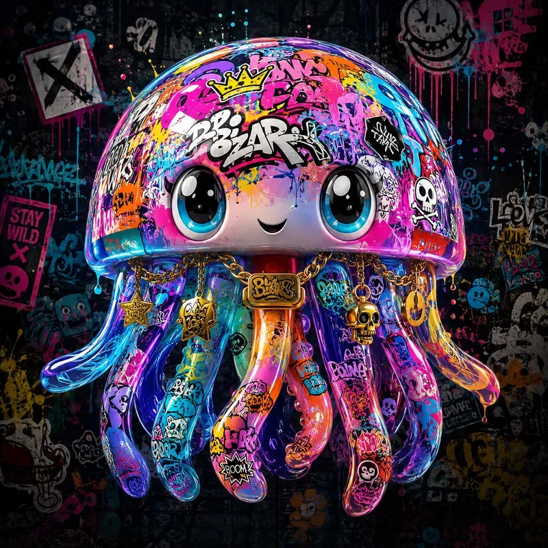 Urban Graffiti Vinyl Icons Collections
