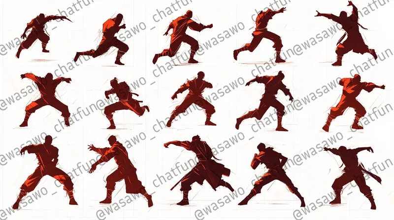Dynamic Action Pose Reference Sheets