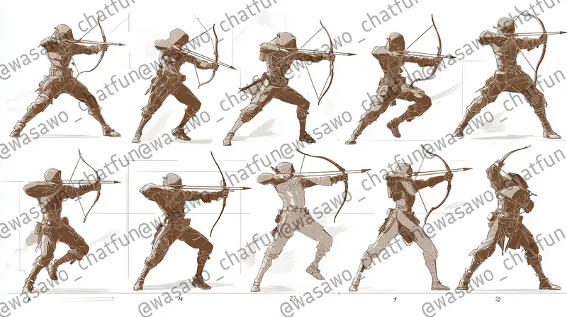 Dynamic Action Pose Reference Sheets