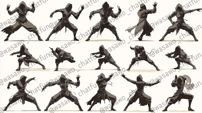 Dynamic Action Pose Reference Sheets