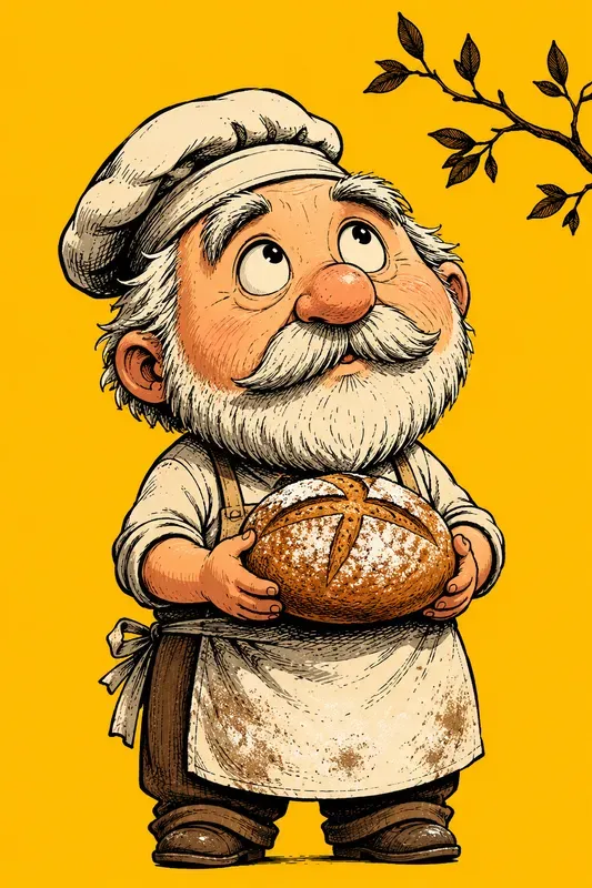 Whimsical Slavic Folk Comic Characters
