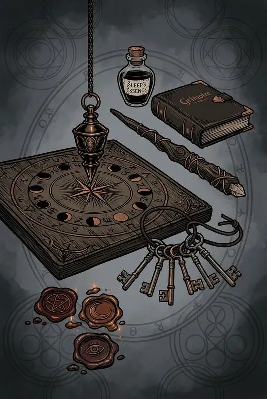 Witchs Working Tools Clip Art