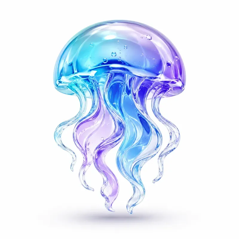 Premium Liquid Glass 3D Logo Generator