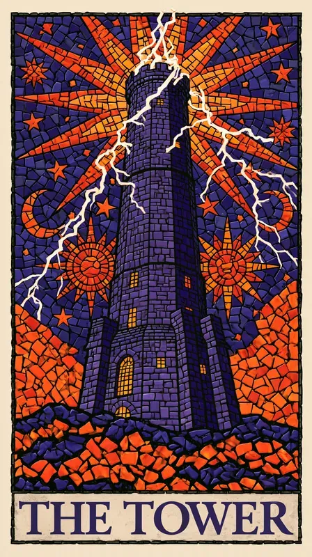 Mosaic Tarot Card Illustrations