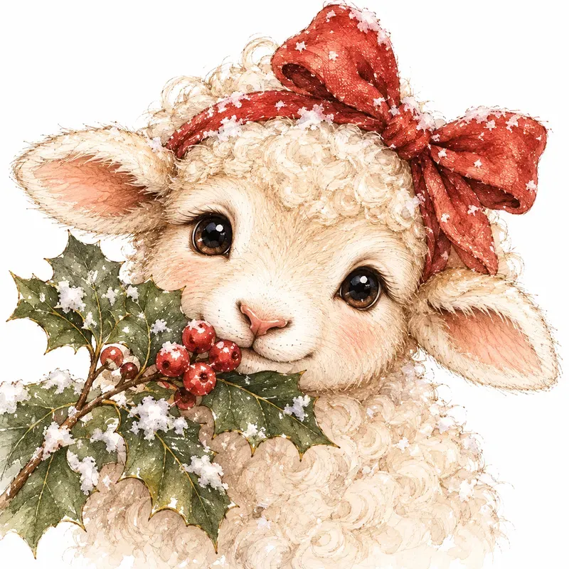 Woodland Winter Baby Animal Cliparts