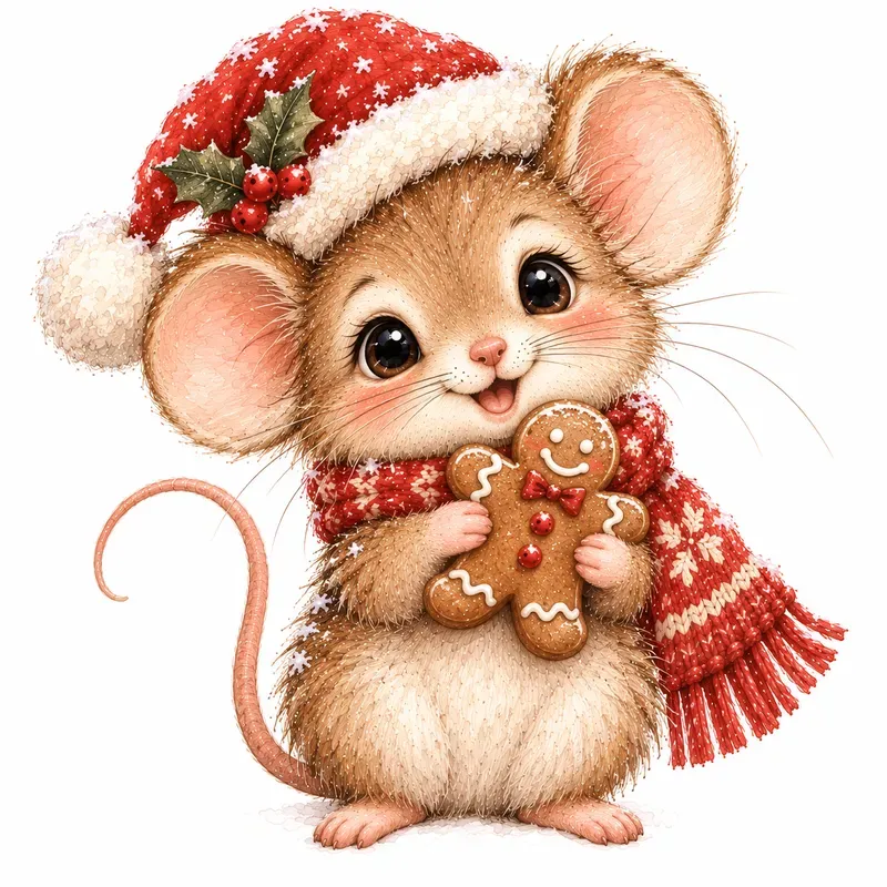Woodland Winter Baby Animal Cliparts