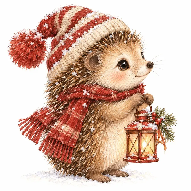 Woodland Winter Baby Animal Cliparts
