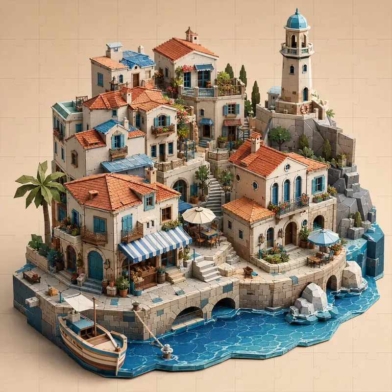 Modular Streetscape Papercraft Kits