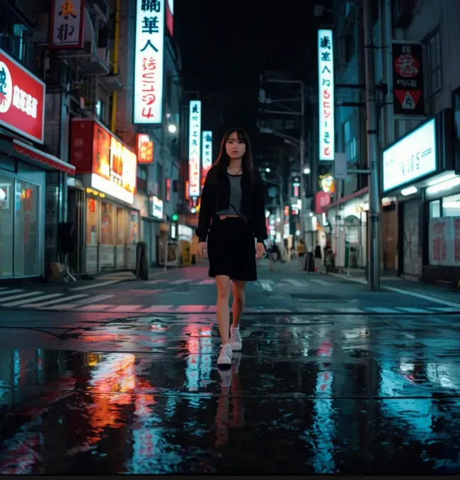 Moody Night Street Photography