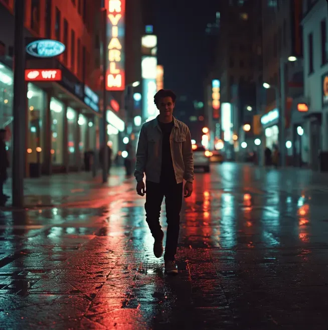 Moody Night Street Photography