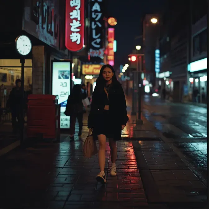 Moody Night Street Photography