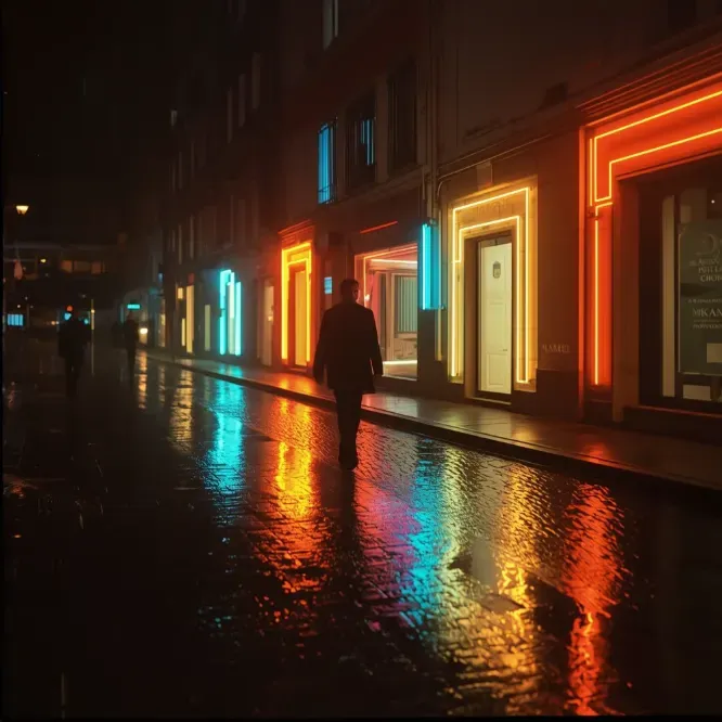 Moody Night Street Photography