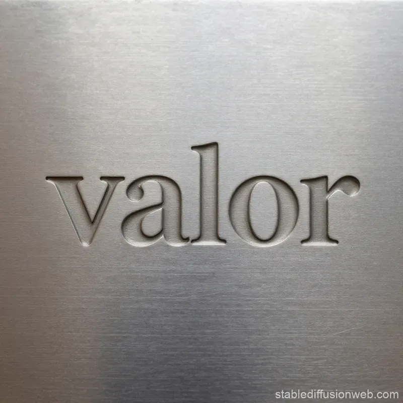 Engraved Metal Word Plates