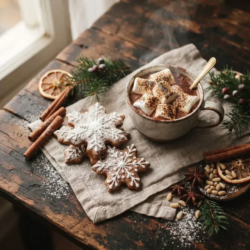 Cozy Winter Food Flat Lays