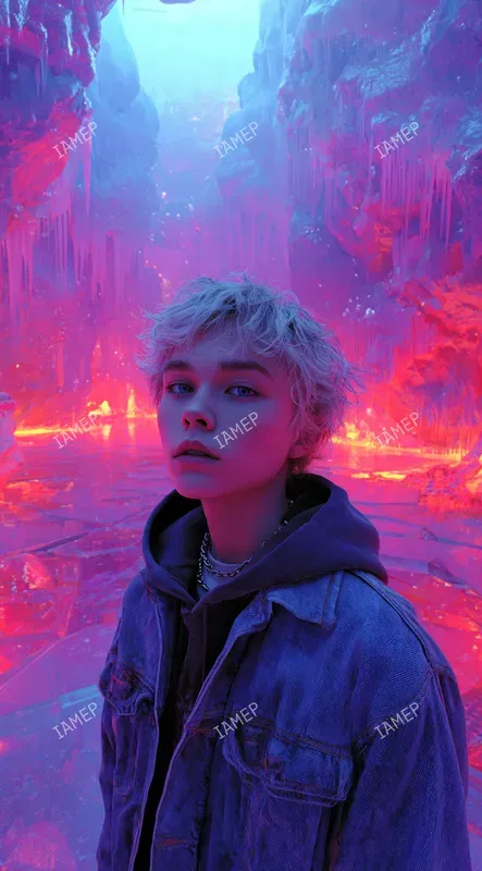 Neon Dreamy Photo Portraits