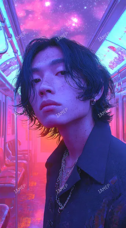 Neon Dreamy Photo Portraits