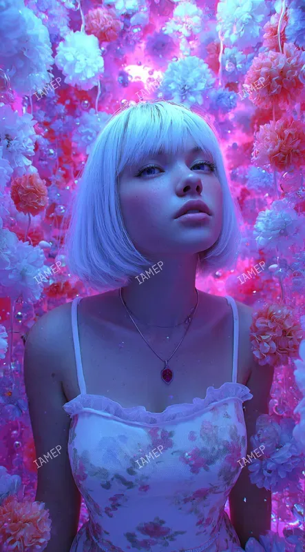 Neon Dreamy Photo Portraits