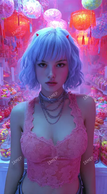 Neon Dreamy Photo Portraits