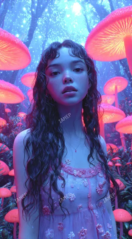 Neon Dreamy Photo Portraits