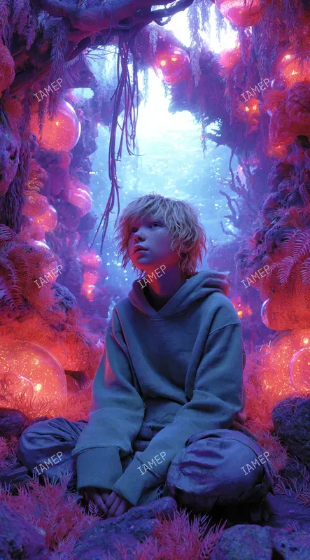 Neon Dreamy Photo Portraits