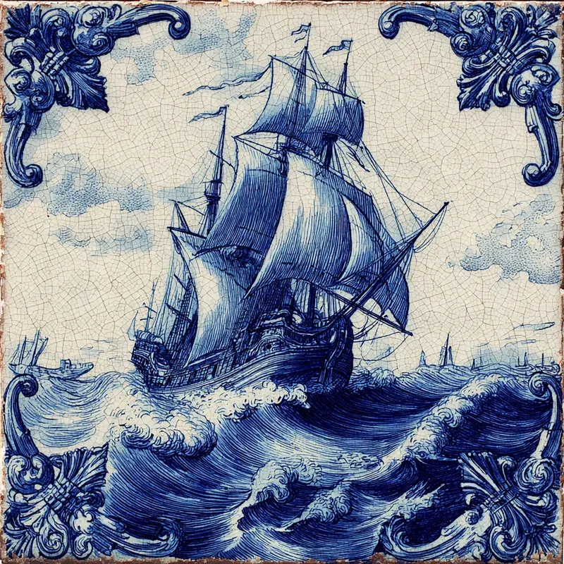 Delft Blue Ceramic Tile Designs