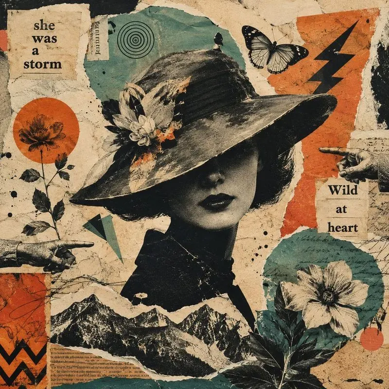 Vintage Torn Paper Collage Generator