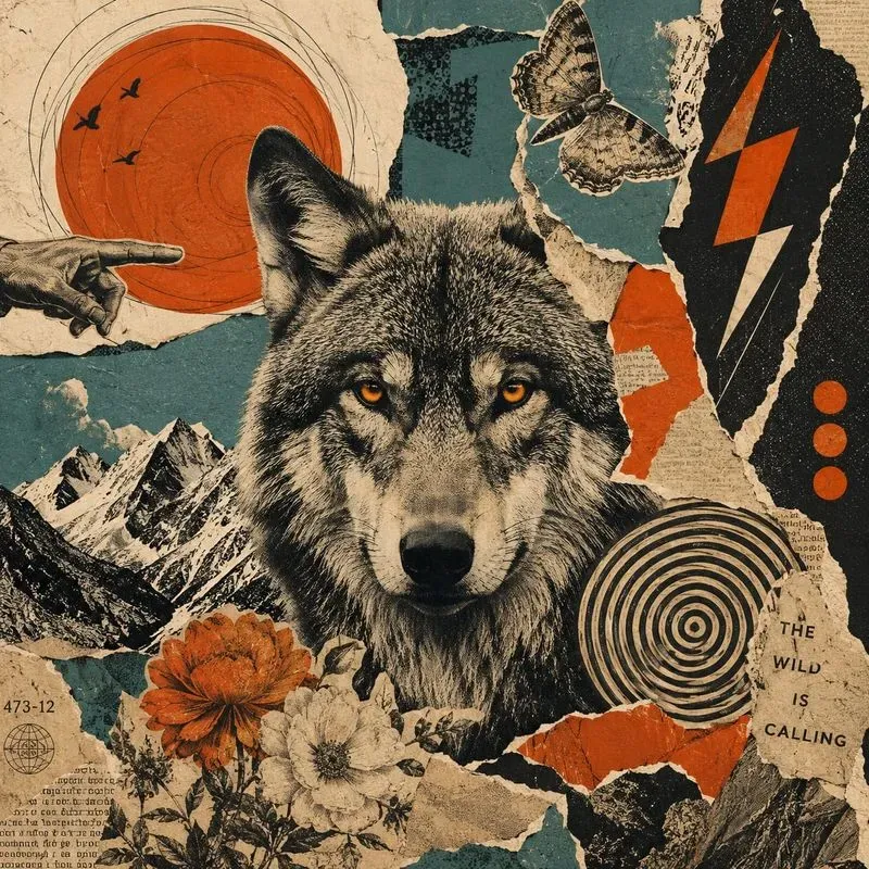 Vintage Torn Paper Collage Generator